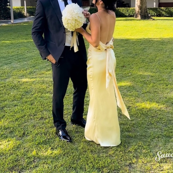 Wedding Guest, Bridesmaid Yellow Dress - Wolf and Badger - Picture 8 of 8